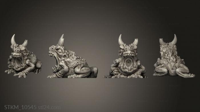 Figurines heroes, monsters and demons (Plague Toads toads, STKM_10545) 3D models for cnc