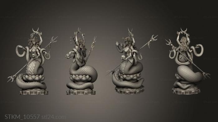 Figurines heroes, monsters and demons (Marilith, STKM_10557) 3D models for cnc