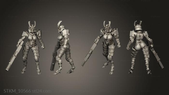 Figurines heroes, monsters and demons (Trooper, STKM_10566) 3D models for cnc