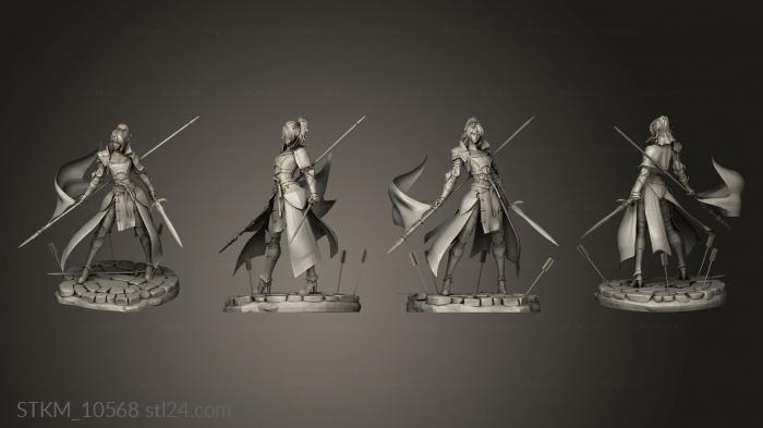 Figurines heroes, monsters and demons (Knight Camellia, STKM_10568) 3D models for cnc