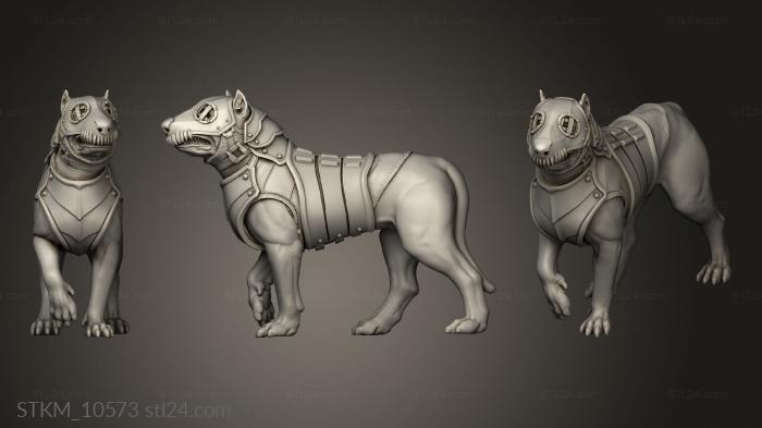 Figurines heroes, monsters and demons (February Priests Dogs Dog, STKM_10573) 3D models for cnc