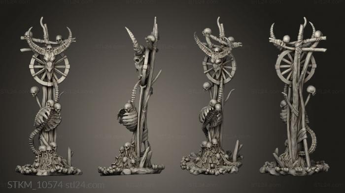 Figurines heroes, monsters and demons (Man Eaters Bone Totems Totem, STKM_10574) 3D models for cnc