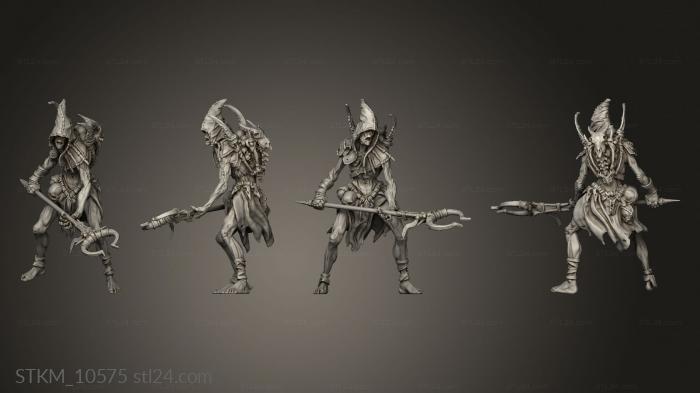 Figurines heroes, monsters and demons (The Cult Flesh Snatcher, STKM_10575) 3D models for cnc