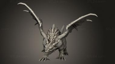 Figurines heroes, monsters and demons (Caves Despair Cave Dragon, STKM_10583) 3D models for cnc