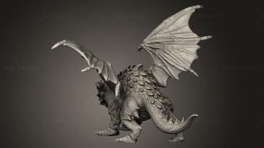 Figurines heroes, monsters and demons (Caves Despair Cave Dragon, STKM_10583) 3D models for cnc