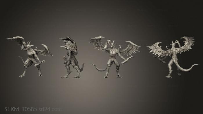 Figurines heroes, monsters and demons (Bronzik Chained One Two, STKM_10585) 3D models for cnc