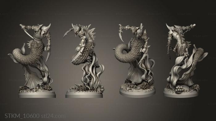 Figurines heroes, monsters and demons (kingdom Coral Kingdom Arqus Wave ter, STKM_10600) 3D models for cnc