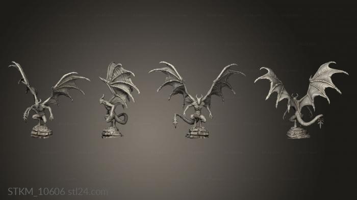 Figurines heroes, monsters and demons (Sons Midnight Night Gaunt, STKM_10606) 3D models for cnc