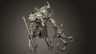 Figurines heroes, monsters and demons (Warrior Spawn WS, STKM_10612) 3D models for cnc