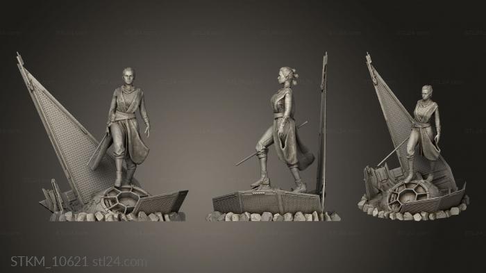 Figurines heroes, monsters and demons (Rey, STKM_10621) 3D models for cnc