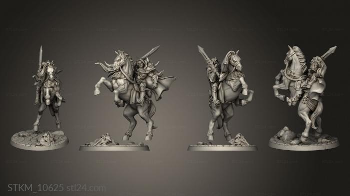 Figurines heroes, monsters and demons (Fighters Guild Warhorse, STKM_10625) 3D models for cnc
