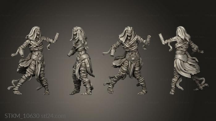 Figurines heroes, monsters and demons (Mummy Warriors, STKM_10630) 3D models for cnc