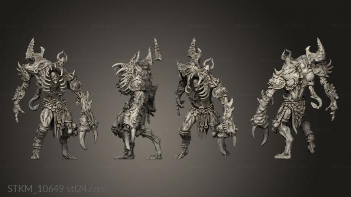 Figurines heroes, monsters and demons (Warrior Spawn, STKM_10649) 3D models for cnc