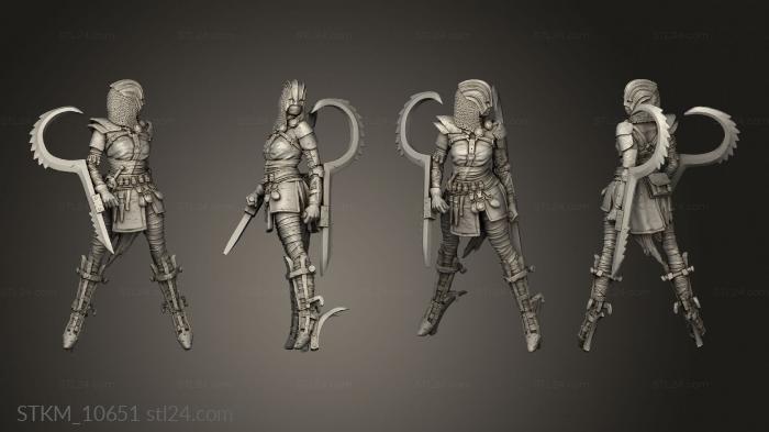 Figurines heroes, monsters and demons (The Penitent Crusade Deliverers assassins Deliverer melee, STKM_10651) 3D models for cnc