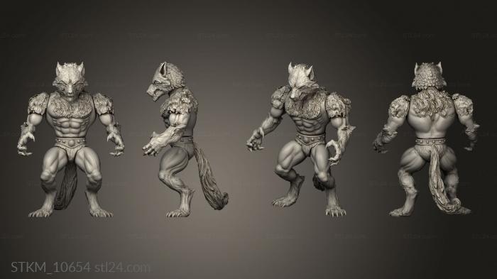 Figurines heroes, monsters and demons ( werewolf motu nicolas, STKM_10654) 3D models for cnc