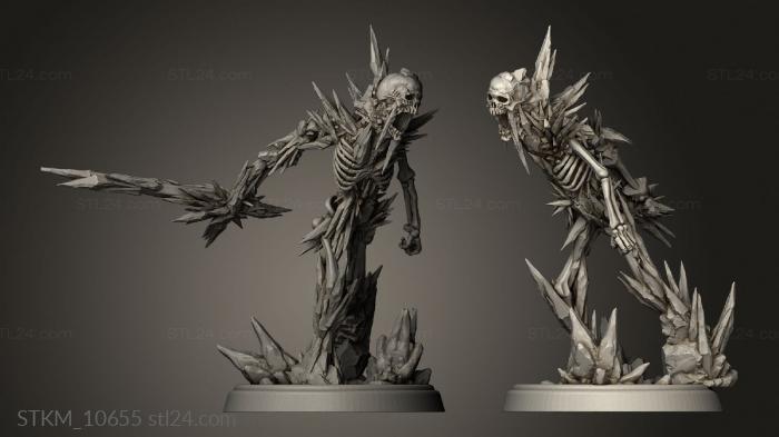 Figurines heroes, monsters and demons (Skeletons Ho rost, STKM_10655) 3D models for cnc