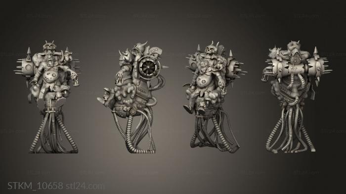 Figurines heroes, monsters and demons (Nurgle Herald Epidemius, STKM_10658) 3D models for cnc