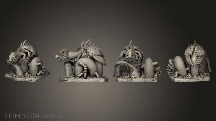Figurines heroes, monsters and demons (Vyraetra, STKM_10704) 3D models for cnc