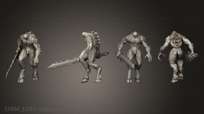 Figurines heroes, monsters and demons (ta, STKM_10705) 3D models for cnc