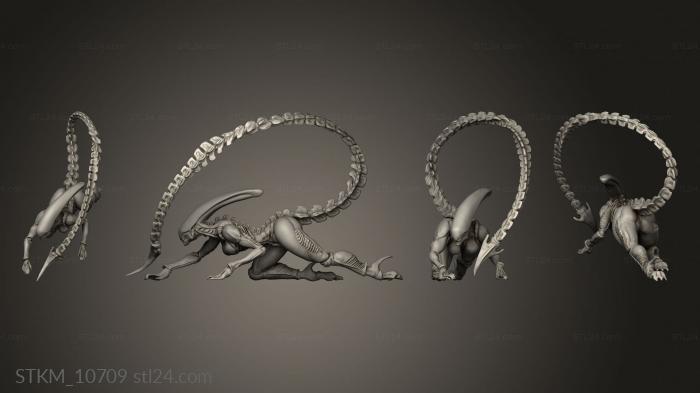 Figurines heroes, monsters and demons (XENO VIXEN BROOD STALKER, STKM_10709) 3D models for cnc