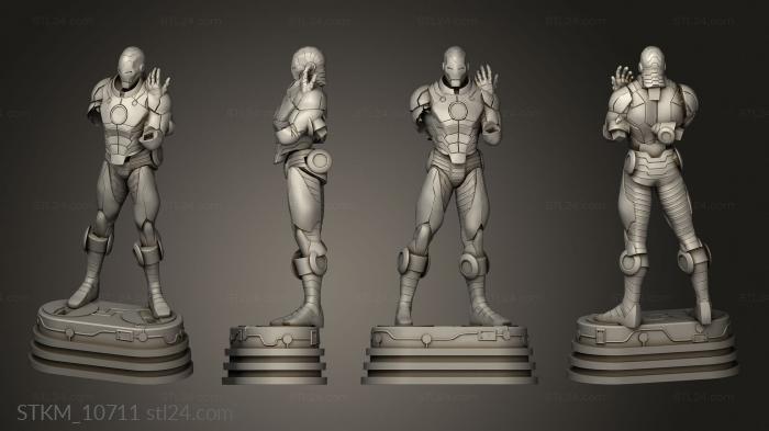 Figurines heroes, monsters and demons (ironman, STKM_10711) 3D models for cnc