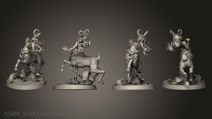Figurines heroes, monsters and demons (Centaurs centaur druid, STKM_10715) 3D models for cnc