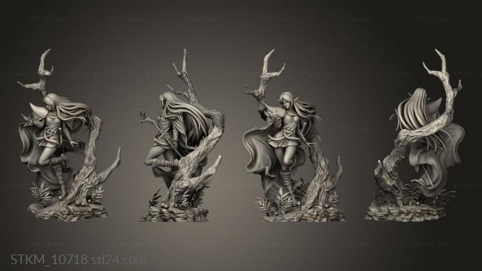 Figurines heroes, monsters and demons (Deedlit, STKM_10718) 3D models for cnc