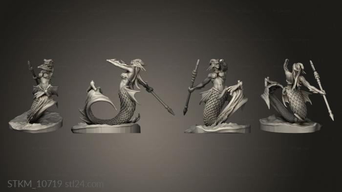 Figurines heroes, monsters and demons (Dark Sea Legends Year Anniversary Sirena Battle, STKM_10719) 3D models for cnc