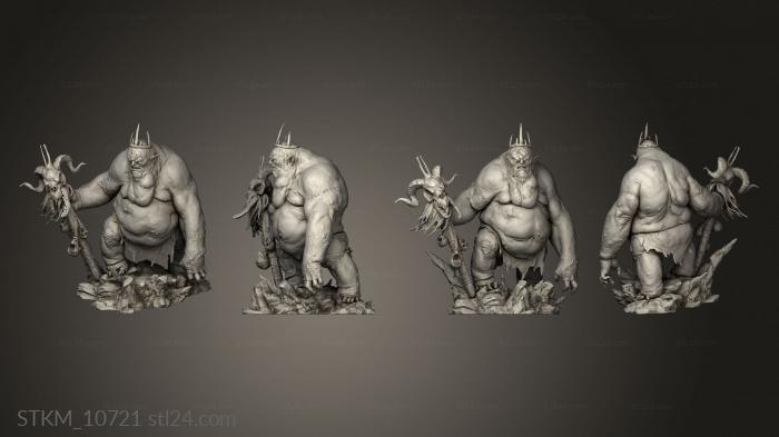 Figurines heroes, monsters and demons (GOBLIN KING, STKM_10721) 3D models for cnc