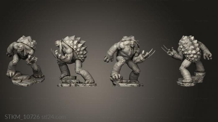 Figurines heroes, monsters and demons (SH, STKM_10726) 3D models for cnc