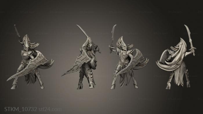 Figurines heroes, monsters and demons (Sword Women Woman, STKM_10732) 3D models for cnc