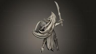 Figurines heroes, monsters and demons (Sword Women Woman, STKM_10732) 3D models for cnc