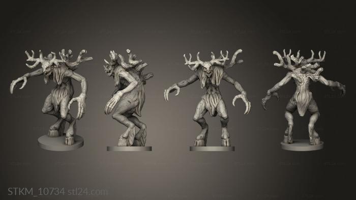 Figurines heroes, monsters and demons (Wendigo, STKM_10734) 3D models for cnc
