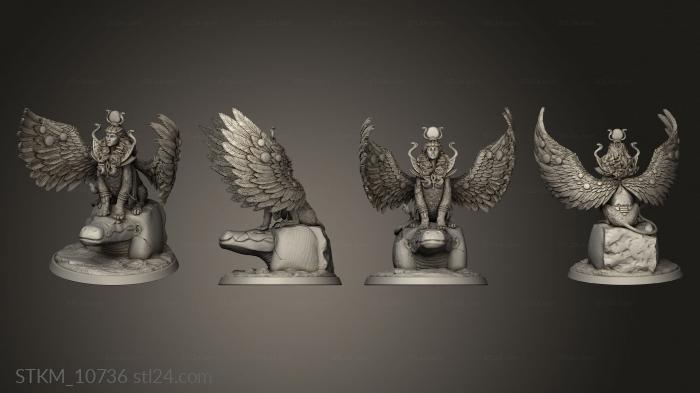 Figurines heroes, monsters and demons (Buried Tomb Gynosphinx, STKM_10736) 3D models for cnc