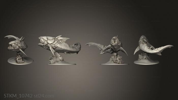 Figurines heroes, monsters and demons (Dunkle Saurus, STKM_10742) 3D models for cnc