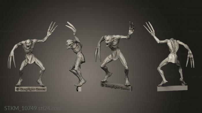 Figurines heroes, monsters and demons (The Cursed rake, STKM_10749) 3D models for cnc