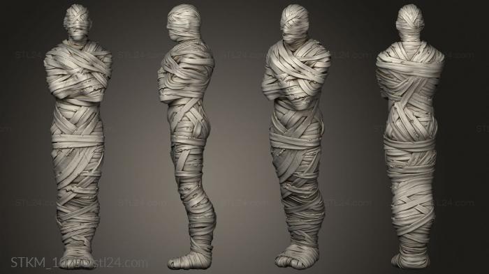 Figurines heroes, monsters and demons (Buried Tomb ects Mummy, STKM_10753) 3D models for cnc