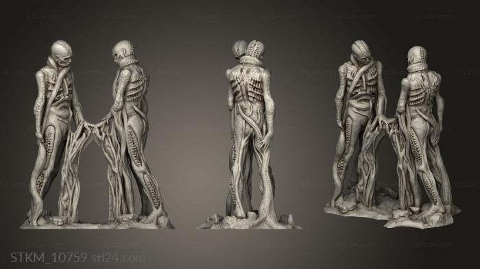 Figurines heroes, monsters and demons (Horrorscapes peculiarity gate, STKM_10759) 3D models for cnc