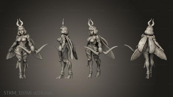 Figurines heroes, monsters and demons (Monster Hunters Mina, STKM_10768) 3D models for cnc