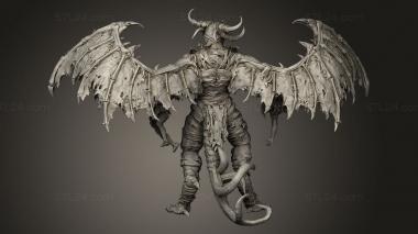 Figurines heroes, monsters and demons (Bronzik Fleshfiend Wings, STKM_10771) 3D models for cnc