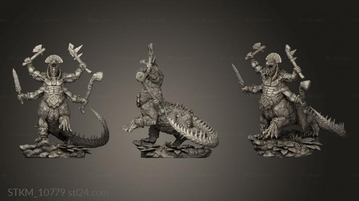 Figurines heroes, monsters and demons (Agama Telcoans, STKM_10779) 3D models for cnc