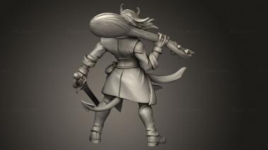 Figurines heroes, monsters and demons (Metalfind Trickster Female Bard, STKM_10784) 3D models for cnc