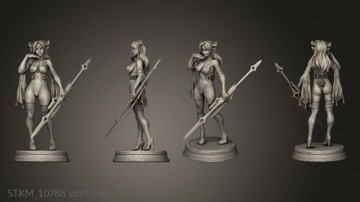 Figurines heroes, monsters and demons (Farah Up, STKM_10788) 3D models for cnc