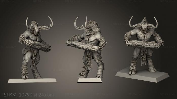 Figurines heroes, monsters and demons (CYCLOPS FLAT, STKM_10790) 3D models for cnc