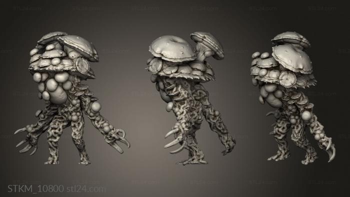 Figurines heroes, monsters and demons (Nightmare Grotto Fungi Mushroom Men, STKM_10800) 3D models for cnc