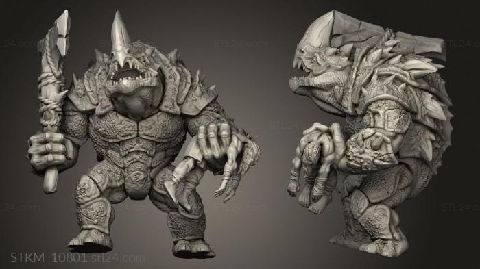 Figurines heroes, monsters and demons (Dark Sun braxat, STKM_10801) 3D models for cnc