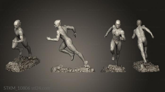 Figurines heroes, monsters and demons (Flash completo, STKM_10806) 3D models for cnc