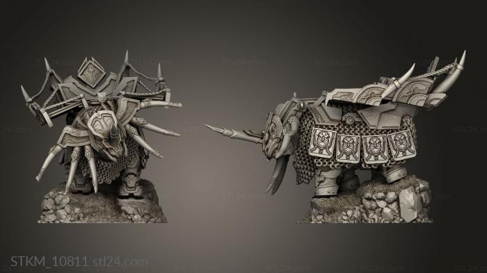 Figurines heroes, monsters and demons (Clan War Bjarkan Back, STKM_10811) 3D models for cnc