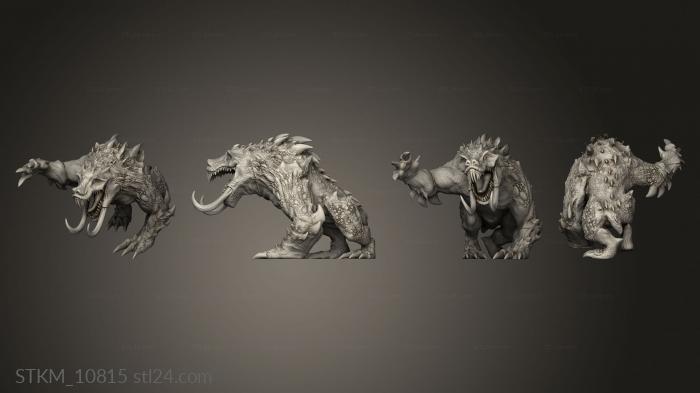Figurines heroes, monsters and demons (Dark Sun nightmare beast, STKM_10815) 3D models for cnc