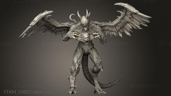 Figurines heroes, monsters and demons (Bronzik Chained One Three, STKM_10823) 3D models for cnc